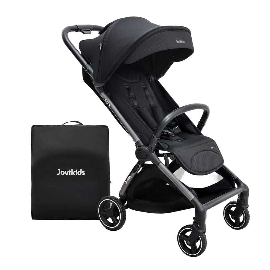 JoviKids Ayla Pushchair Lightweight, Compact & Travel-Friendly - Black