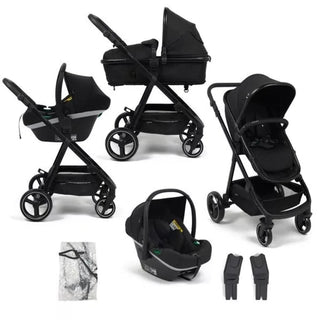 Babylo Origin i-Size 2-in-1 Travel System with EnfaSafe R129 Car Seat – Black