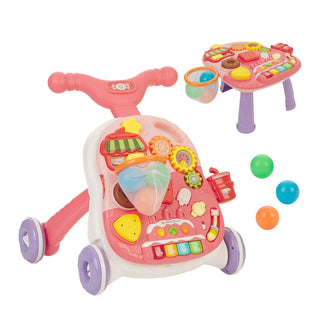 KikkaBoo Push Walker 2in1 Candy Party Pink