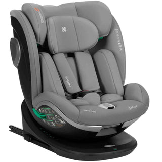 KikkaBoo i-Drive 360° Rotating Baby Child Car Seat i-Size ISOFIX 40-150 cm Light Grey