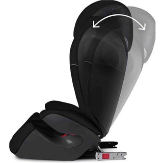 Cybex Silver Solution M-Fix SL Child's Car Seat, High Back Booster, ISOFIX, Group 2/3 15-36 kg , 3-12 Years, Pure Black