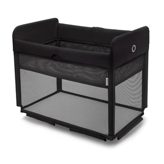 Bugaboo Stardust Travel Cot – Black | Pop-Up Folding Cot with Bassinet & Mattress