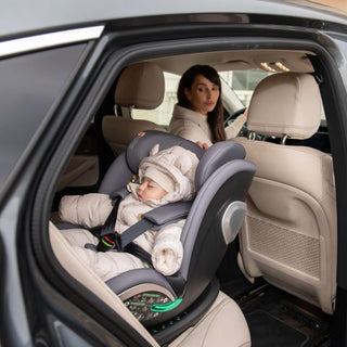 KikkaBoo i-Drive 360° Rotating Baby Child Car Seat i-Size ISOFIX - Dark Grey