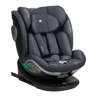 KikkaBoo i-Drive 360° Rotating Baby Child Car Seat i-Size ISOFIX - Dark Grey