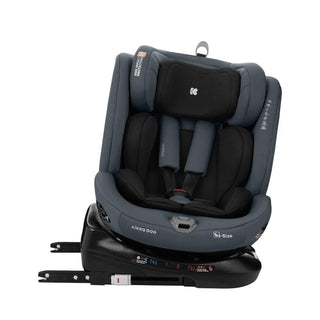 KikkaBoo i-Moove 360° Rotating Baby Child Car Seat i-Size With ISOFIX Dark Grey