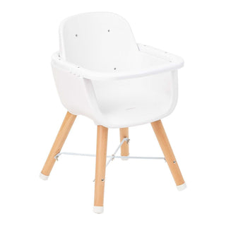 KikkaBoo 2 in 1 Wooden Highchair Can Later Be Converted To A Chair - Grey