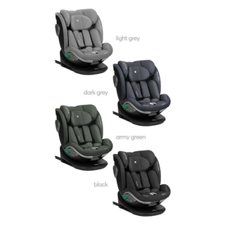 KikkaBoo i-Drive 360° Rotating Baby Child Car Seat i-Size ISOFIX - Dark Grey
