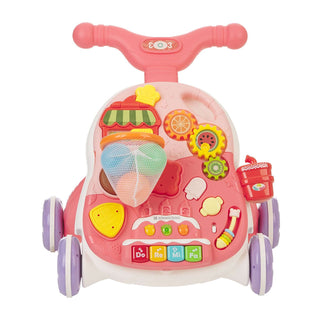 KikkaBoo Push Walker 2in1 Candy Party Pink