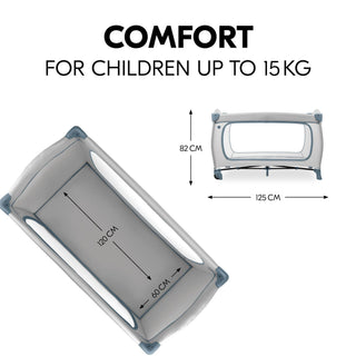 Hauck Sleep N Play Go Plus Travel Cot - Dusty Blue