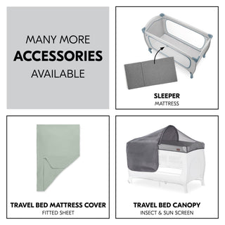 Hauck Sleep N Play Go Plus Travel Cot - Dusty Blue