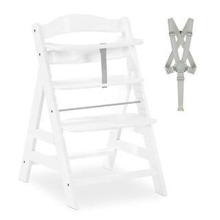 Hauck Alpha+ Premium Bundle Wooden High Chair - Beech White