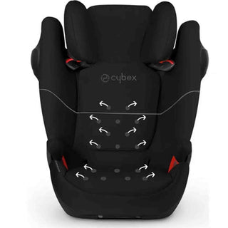 Cybex Silver Solution M-Fix SL Child's Car Seat, High Back Booster, ISOFIX, Group 2/3 15-36 kg , 3-12 Years, Pure Black