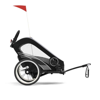 Cybex Zeno Bike Trailer & Pushchair – All Black