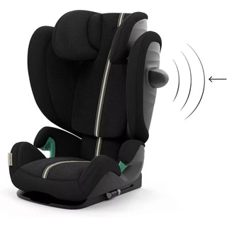 CYBEX Gold Solution G i-Fix Plus Child Car Seat, ISOFIX, i-Size, Moon Black