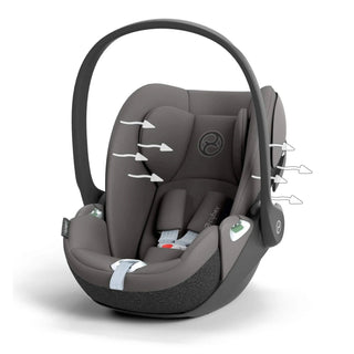 CYBEX Cloud T i-Size Rotating Baby Car Seat – Mirage Grey