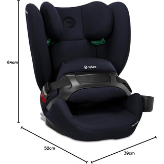 CYBEX Silver Pallas B2 i-Size ISOFIX Car Seat Blue Moon-Navy Blue