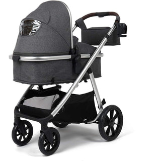 Babylo Zap Travel System Ride-on Board with i-Size Infant Carrier, Silver/Grey