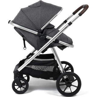 Babylo Zap Travel System Ride-on Board with i-Size Infant Carrier, Silver/Grey