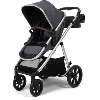 Babylo Zap Travel System Ride-on Board with i-Size Infant Carrier, Silver/Grey