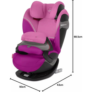 Cybex Gold Pallas S-Fix 2-in-1 Child's Car Seat, ISOFIX Gr. 1/2/3, Magnolia Pink