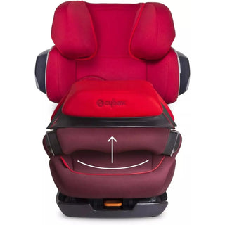 Cybex Silver Pallas 2-Fix 2-in-1 Child's Car Seat Safety Shield with ISOFIX Grey