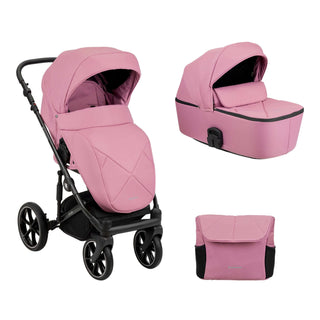 KikkaBoo Amani Stroller 2in1 with Carrycot Pink