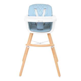 KikkaBoo Woody 2 in 1 Highchair Can Later Be Converted To A Chair - Blue