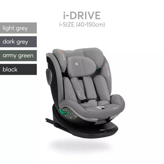 KikkaBoo i-Drive 360° Rotating Baby Child Car Seat i-Size ISOFIX 40-150 cm Black