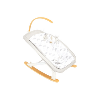 Mothercare Grey Cloud Wooden Baby Rocker Swing Suitable Approx. up to 9 months
