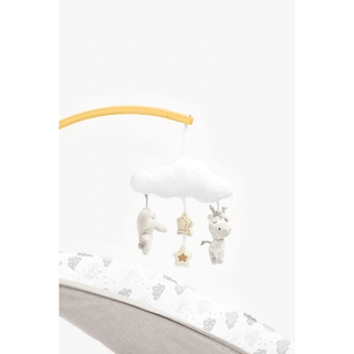 Mothercare Grey Cloud Wooden Baby Rocker Swing Suitable Approx. up to 9 months