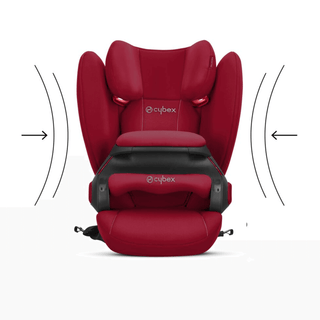 Cybex Silver Pallas B Fix Child Car Seat 9mths-12yr . Dynamic Red