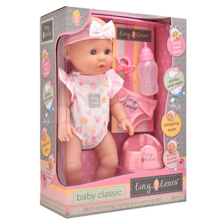 Tiny Tears Doll Baby Classic – 38cm Drinking, Crying & Wetting