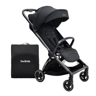 JoviKids Ayla Pushchair Lightweight, Compact & Travel-Friendly - Black