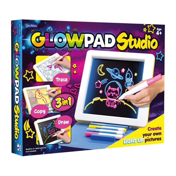 GLOWPAD 3-in-1 Studio – Light-Up Creative Drawing Pad