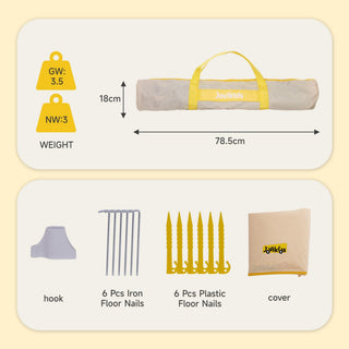 Jovikids Portable Play Tent – Pop-Up Kids Teepee Indoor & Outdoor - Green