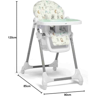Mamas & Papas Snax Low Adjustable Highchair with Removable Tray – Animal Alphabet