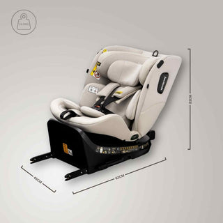 JoviKids Ranger 2 i-Size Car Seat with Leg Extension Cushion - Milkstone
