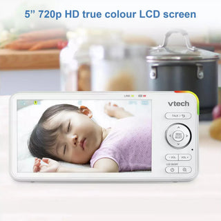VTech RM5766HD Smart Wi-Fi Baby Monitor with 5" Screen & Pan Tilt Camera