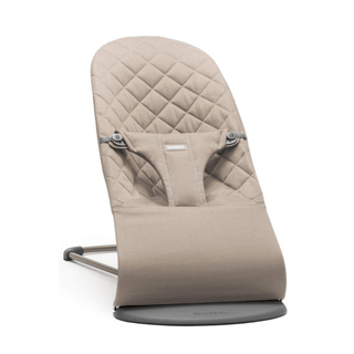 BabyBjorn Bouncer Bliss – Woven, Classic Quilting, Sand Grey