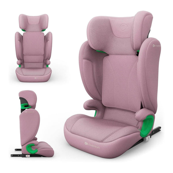 Kinderkraft Junior Fix 2 Pro i-Size ISOFIX Booster Seat 100–150cm – Pink