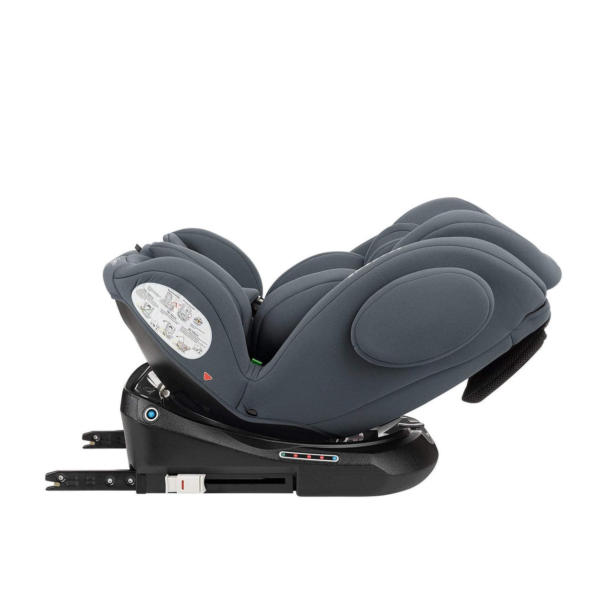 KikkaBoo i-Felix i-Size Car Seat ISOFIX 40-150 cm Dark Grey – rear-facing, fully reclined