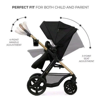 Kinderkraft MOOV 2 Air 3-in-1 Travel System – Pure Black
