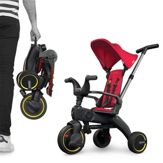 Doona Liki Trike – Compact Folding Trike for Toddlers 10–36 Months Flame Red