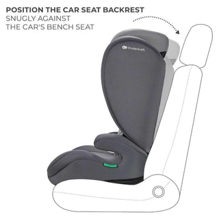 Kinderkraft I-Spark Group 2/3 R129 i-Size Car Seat - Grey