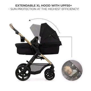 Kinderkraft MOOV 2 Air 3-in-1 Travel System – Pure Black