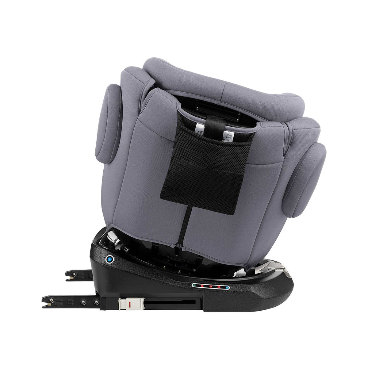 KikkaBoo i-Felix i-Size Car Seat ISOFIX 40-150 cm Light Grey – rear view