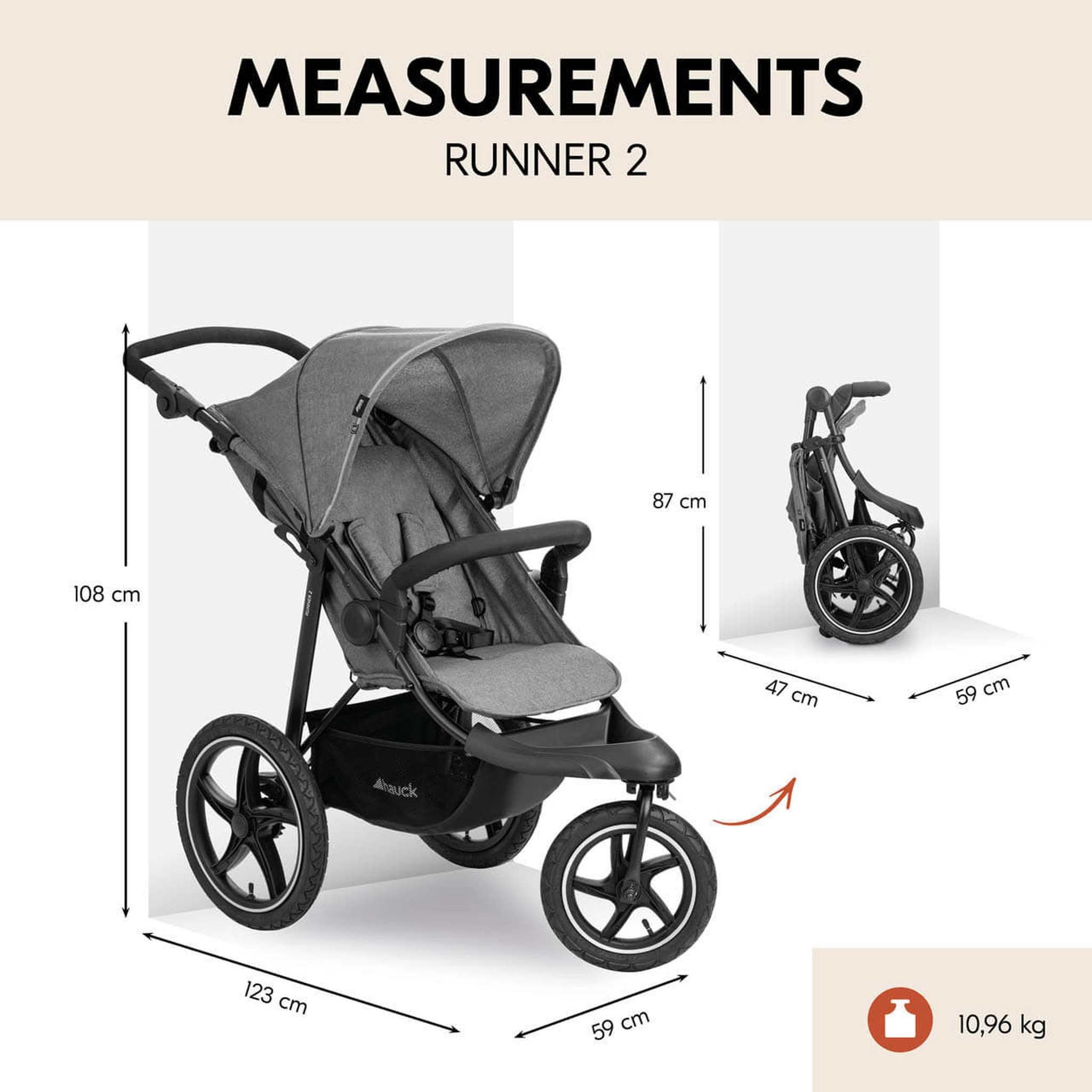 hauck runner 2 vs 3 Hauck Runner 2 - All-Terrain Pushchair
