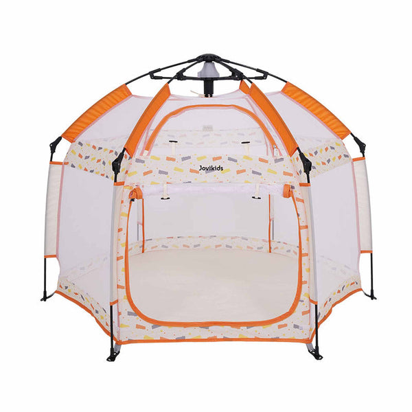 Jovikids Portable Play Tent – Pop-Up Kids Teepee (Indoor & Outdoor) - Beige
