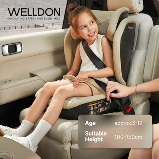 Welldon Cocoon Travel 2 High Back Booster Car Seat – Sahara