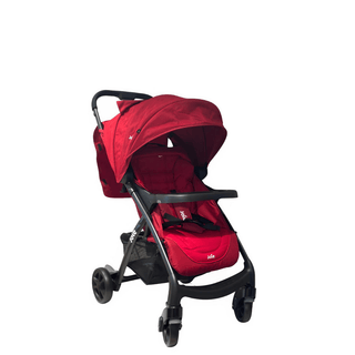 Joie Muze LX Lie-Flat Stroller with Footmuff – Cranberry Birth to 15kg